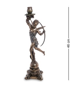 Статуэтка подсвечник Диана богиня охоты женственности и плодородия WS 978 Veronese