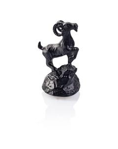 Фигурка Горный козел 3 6х5 5 см черная Cristal de paris