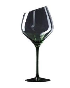 Бокал для вина Иллюзия 540 мл 10x24 см цвет ножки зелёный Magistro