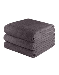 Набор полотенец 3 шт темно серый 40х70 Bio-textiles