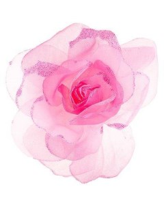 Большая Роза С Блестками Розового Цвета Упаковка Из 15Шт Lefard