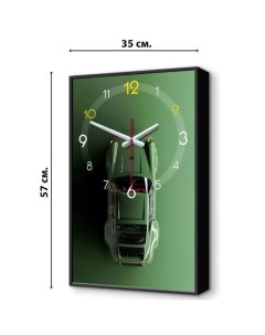 Часы картина настенные серия Интерьер Машина плавный ход 1АА 35 х 57 см Timebox