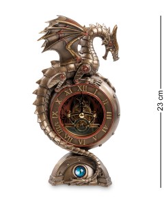 Статуэтка часы в стиле Стимпанк Дракон WS 910 Veronese