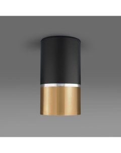 Накладной потолочный светильник DLN106 GU10 черный золото Elektrostandard