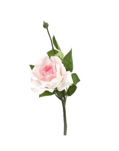 Цветок искусственный на ножке Роза нежная 40 см 9180021 Gloria garden