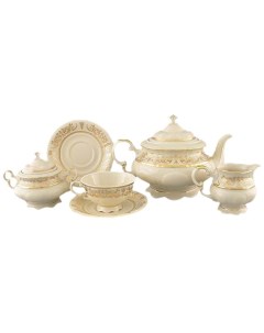 Чайный сервиз на 6 персон 15 предметов Соната Золотая элегантность СК 158369 Leander