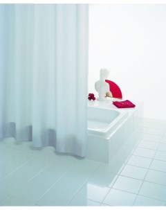 Штора для ванных комнат Uni Т белый 180 200 Aqm Ridder