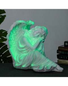 Светящаяся фигура Ангел дева сидя большая 45х35х39см Хорошие сувениры