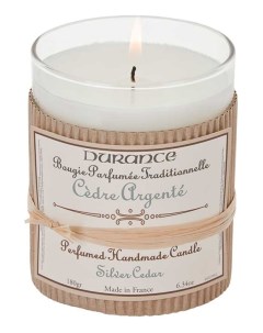 Ароматическая свеча Perfumed Handmade Candle Silver Cedar 180г Durance