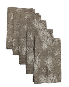 Набор кухонных полотенец из рогожки Шишкин лес 50х70 5 шт Пекс-дизайн