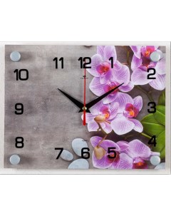 Часы настенные Орхидеи 25 5х20см 2026 11 21 век