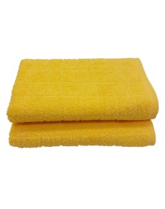 Набор из двух банных махровых полотенец Porto желтый размер 50x80см 2 штуки Casa conforte