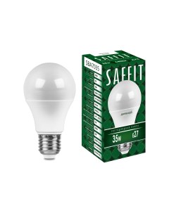 Лампа светодиодная SBA7035 Шар E27 35W 6400K 55199 Saffit