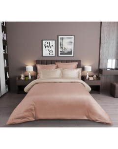 Комплект постельного белья Сердолик 1 5 спальный сатин розовый Текс-дизайн