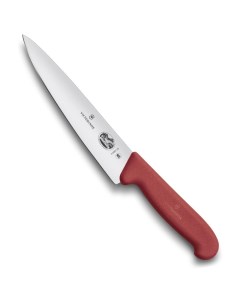 Нож разделочный лезвие 19 см красный Victorinox