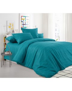 Комплект постельного белья Малахит 1 5 спальный перкаль зеленый Текс-дизайн
