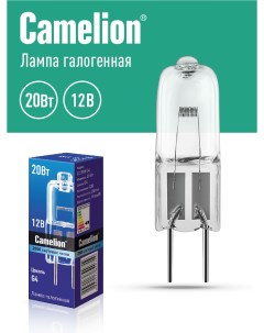 Лампа галогенная JC 20W G4 Camelion