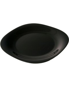 Тарелка столовая мелкая Carine Black 26х26 см Luminarc