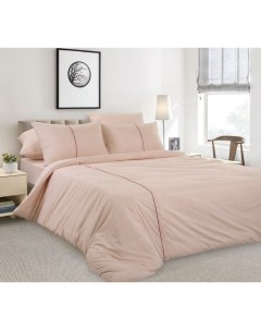 Комплект постельного белья Ройбуш 2 спальный хлопок розовый Текс-дизайн