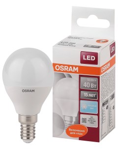 Лампа светодиодная LEDSCLP40 5 5W 840 230VFR E14 Osram