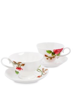 Чайный набор на 2 персоны Роза Рафаэлло Pavone