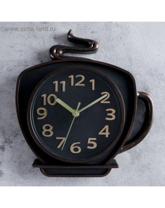 Часы настенные Кухня Кофейная кружка d 17 5 см 26 х 24 см Nobrand