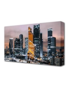 Картина на холсте Блеск небоскребов 60 100 см Topposters