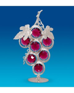 Фигурка Гроздь винограда посеребр с цв кр Юнион Crystal temptations