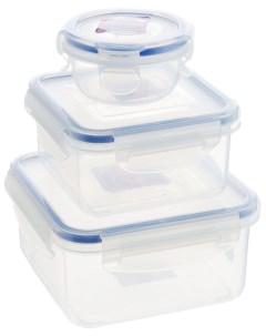 Набор пищевых контейнеров 810200 Прозрачный синий Xeonic