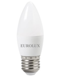 Лампа светодиодная LL E C37 6W 230 2 7K E27 Eurolux