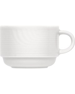 Чашка Карат чайная 280мл 105х86х70мм фарфор белый Bauscher