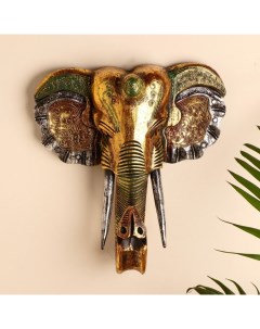 Панно настенное Голова слона 33х13х40 см Sima-land
