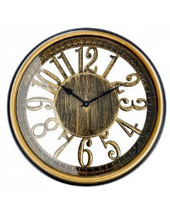 Часы настенные 33 см DT7 0013 коричневый Дельта