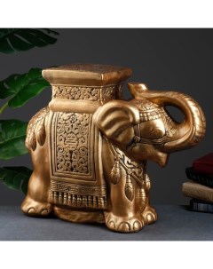 Фигура подставка Слон бронза 21х54х43см Хорошие сувениры