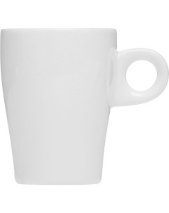 Чашка кофейная 90мл 78х56х70мм фарфор белый Kunstwerk