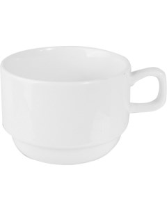 Чашка чайная 250мл 120х85х60мм фарфор белый Kunstwerk