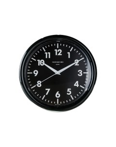 Часы настенные серия Классика d 24 см черный обод Troyka