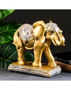Фигура Слон средний бронза серебро 31х12х27см Хорошие сувениры