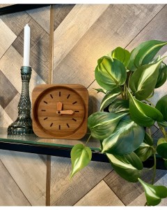 Настольные интерьерные деревянные часы Quadrat Time plato’s