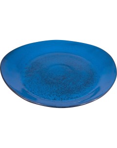 Тарелка Млечный путь 320х290х30мм фарфор голубой черный Борисовская керамика