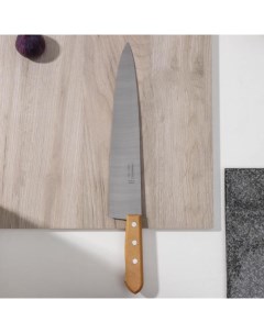 Нож кухонный Carbon поварской лезвие 30 см с деревянной ручкой Tramontina