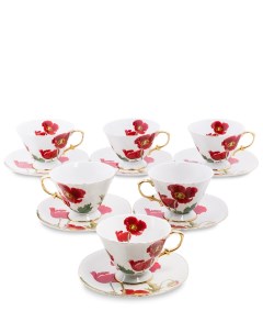 Чайный набор на 6 персон Фиор Дель Аморе Pavone