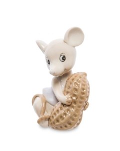 Фигурка декоративная Мышка с орехом 10 5 см Pavone