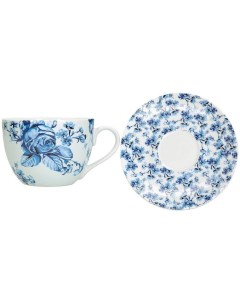 Чайная чашка с блюдцем Blue Rose Размер 18 6 18 6 12 см Kitchen craft
