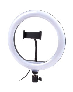 Лампа кольцевая светодиодная QX 260 с пультом на проводе диаметр 26см в коробке Ring light