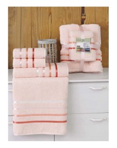 Набор полотенец розовый Karna