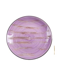 Тарелка обеденная Scratch d 28 см цвет сиреневый Wilmax