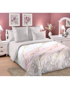 Комплект постельного белья Аттика 1 1 5 спальный перкаль розовый Текс-дизайн