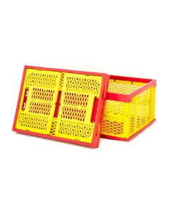 Ящик органайзер для хранения складной желто красный Rafecoff