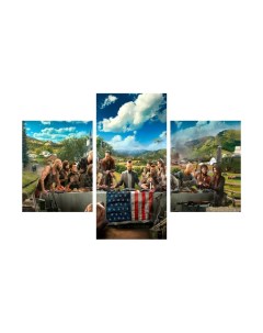 Картины Модульная картина Far cry 5 120х80 Красотища